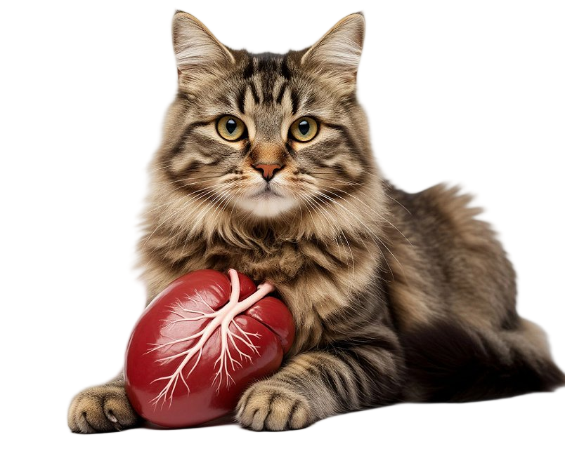 Кот с почкой